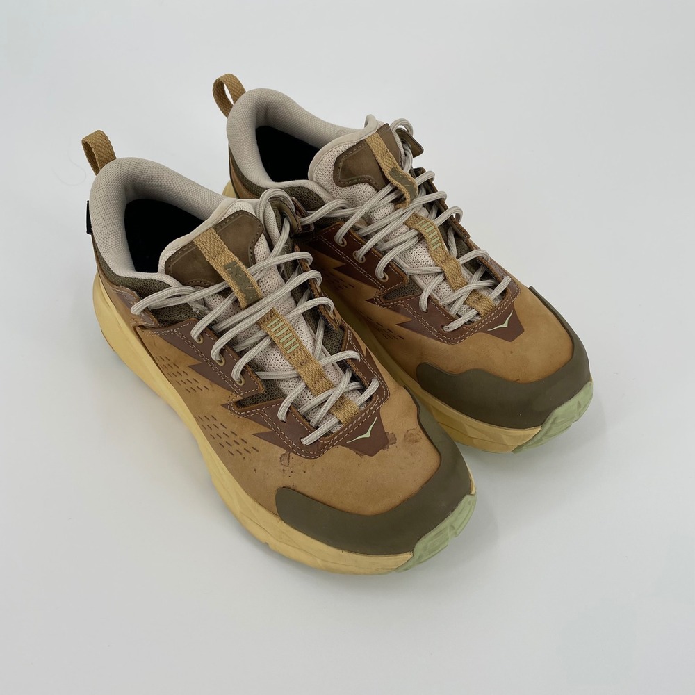 Hoka Kaha Low GTX Waterproof‎ Hiking Shoes 1150913 Mens 8.5 Womens 9.5 Tan Brown - Picture 2 of 9